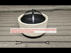 Nhân vật than đốt lò lửa để chống đông lạnh nội thất khách sạn vườn trang trí nhà