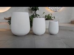 Vườn vòng sợi gốm nồi tay chạm khắc 10 inch