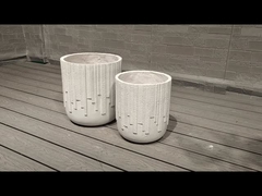 Tay chạm khắc kết thúc Sợi xi măng nồi tùy chỉnh cho trung tâm ngoài trời