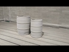 Không thấm nước và chống cháy Sợi đất sét Planter hình tròn Tính chất chống đông lạnh