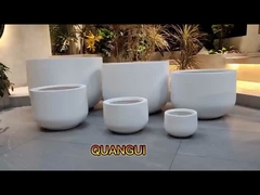 Lightweight Flower Pot Clay Cement Plant Pot (Đồ trồng xi măng)