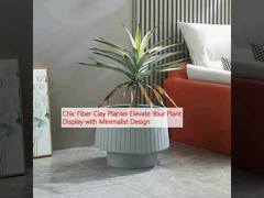 Chick Fiber Clay Planter nâng cao màn hình cây trồng của bạn với thiết kế tối giản