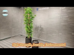 Các nồi xi măng lớn gốm sứ hiện đại Gốm hoa xi măng với thoát nước và bảo vệ tia UV