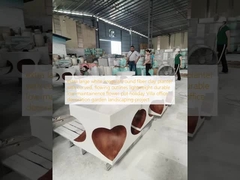 đặc biệt lớn màu trắng hình tròn không đều sợi đất sét cây trồng với đường viền cong, dòng chảy trọng lượng nhẹ bền bảo trì thấp hoa nồi kỳ nghỉ Villa văn phòng trang trí khu vườn cảnh quan dự án