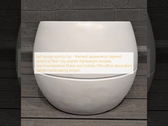 thiết kế bóng thể thao vui vẻ - ngoại hình theo chủ đề thu nhỏ hình cầu sợi đất sét thợ trồng nhẹ bền bảo trì thấp hoa nồi kỳ nghỉ biệt thự văn phòng trang trí khu vườn cảnh quan dự án