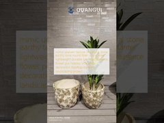 mô phỏng kết cấu không đều của đá tự nhiên tông màu đất chậu trồng cây bằng đất sét sợi tròn nhẹ bền ít bảo trì chậu hoa trang trí biệt thự ngày lễ văn phòng Dự án cảnh quan sân thượng