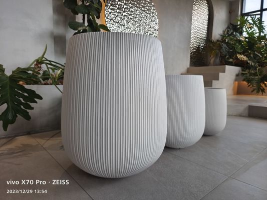 Vườn vòng sợi gốm nồi tay chạm khắc 10 inch
