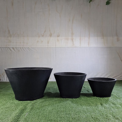 Mua Hàng xưởng bán buôn phổ biến Fiber Clay Planter Texture Bề mặt Bạch cầu hoa chậu Để trang trí online manufacture