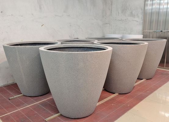 Mua Ống trồng sợi thủy tinh màu tròn tùy chỉnh với lỗ thoát nước online manufacture