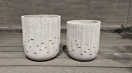 Mua Tay chạm khắc kết thúc Sợi xi măng nồi tùy chỉnh cho trung tâm ngoài trời online manufacture