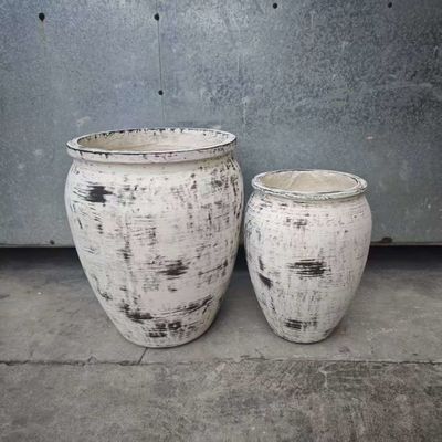Mua Nhà máy cung cấp tối giản Vintage gốm nồi hoa ngoài trời trang trí trồng cho nhà vật liệu sợi vườn online manufacture