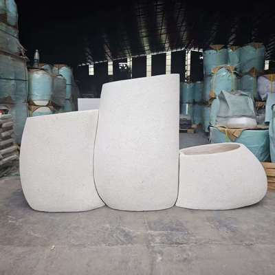 Mua Chậu trồng cây hình sợi đất sét trắng lớn bất thường, kiểu dáng đẹp online manufacture