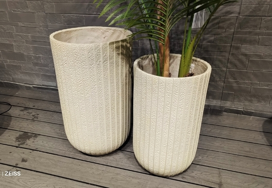 Mua Màu Beige sáng Dải mỏng được sắp xếp theo chiều dọc Dạng hình tròn Sợi đất sét trên mái nhà Cây vườn online manufacture