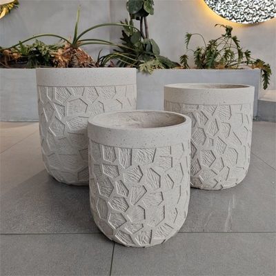 Máy trồng nhựa bằng sợi đất sét tròn màu xanh và vàng có khả năng chống đông lạnh