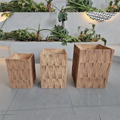 Thiết kế hiện đại thanh lịch Sợi đất sét máy trồng cây trong nhà ngoài trời nồi