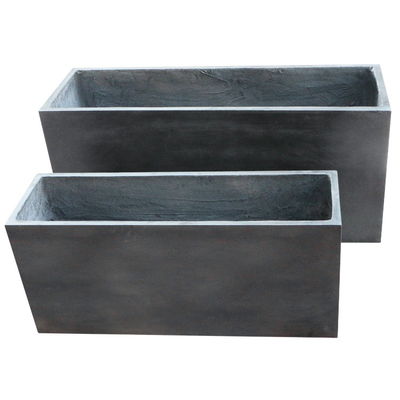 Máy trồng nhựa vải đất sét hình chữ nhật mờ với lỗ thoát nước