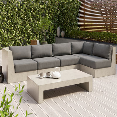 Trung Quốc Foshan thành phố bê tông sân bên bàn cho trang trí ngoài trời bê tông bàn đặt băng ghế