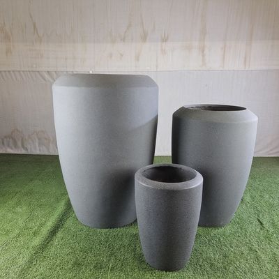Modern Indoor Outdoor Round Fiber Cement Pot For Home Garden Flower Plant Pot (Đồ nén cimento sợi tròn trong nhà cho vườn hoa trong nhà)