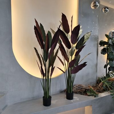 Chống khí hậu thực tế Fan giả cây cọ cho trang trí sang trọng 110cm