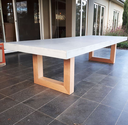 Đồ nội thất bê tông ngoài trời tùy chỉnh GRC Patio Garden Bench Table For Poolside