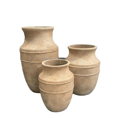Long Lasting GRC Planter Pots Giữ 5-6 năm ngoài trời Charakter chống đông lạnh bề mặt kết cấu