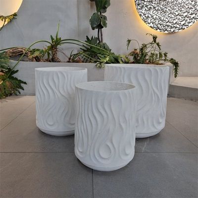 Outdoor Round Fiber Clay Planter cho BBQ Cắm trại Đốt nướng Máy sưởi Thời gian sử dụng 5-6 năm