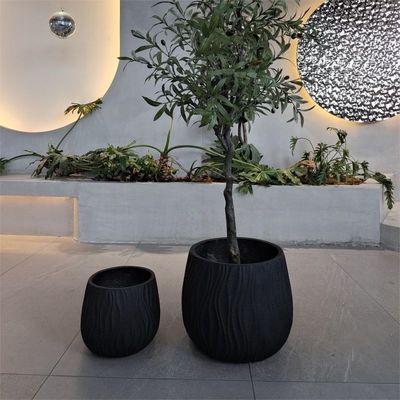 Cây trồng nhựa D370 * H330mm 7-8 năm Thời gian sử dụng trong nhà cho lò than / lò nướng cắm trại
