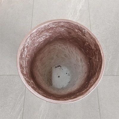 Modern Round Fiber Cement Pot Contemporary Durable For Garden (Thiếc nồi bằng xi măng sợi tròn hiện đại)