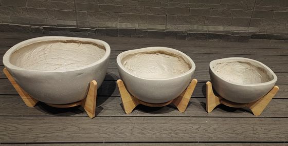 7-8 năm tuổi thọ Modern Reinforced Clay Planter hoàn hảo cho thiết kế nội thất và hiện đại