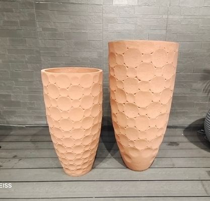 Cây trồng bằng sợi đất sét có bề mặt kết cấu và lỗ thoát nước được cải thiện