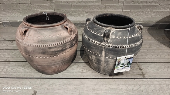 Outdoor Round Fiberclay Planter với 5-6 năm tuổi thọ thời gian đáng tin cậy